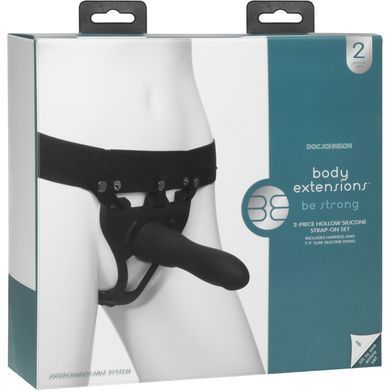 Страпон-унісекс Doc Johnson Body Extensions &ndash; Be Strong, порожня насадка SO6058 фото