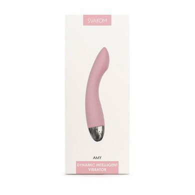 Вибратор для точки G с интеллектуальным режимом Svakom Amy Pale Plink SO4823 фото