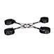 Набір фіксаторів для рук та ніг LOCKINK Hogtie Set, чорний, ремені з натуральної шкіри SX0841 фото 7