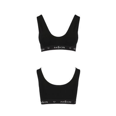 Спортивный топ с широкой резинкой Passion PS004 TOP L, black SO4219 фото