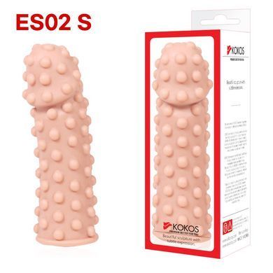 Насадка на член Kokos Extreme Sleeve ES.02 размер S, потовщувальна, стимулюючий рельєф SO1272 фото