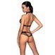 Белье с открытым доступом Passion MOONLIGHT SET S/M black, топ, стринги SO8452 фото 2