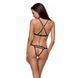Трусики-стринги из стреп Passion Exclusive KELIS THONG S/M, black PS27505 фото 2