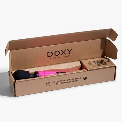 Вибромассажер DOXY Die Cast Massager Hot Pink, очень мощный, питание 220В, металлический корпус SX2456 фото