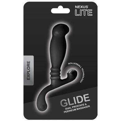 Масажер простати Nexus Glide Black для новачків, ультрастимулювальний, з масажером промежини G001 фото