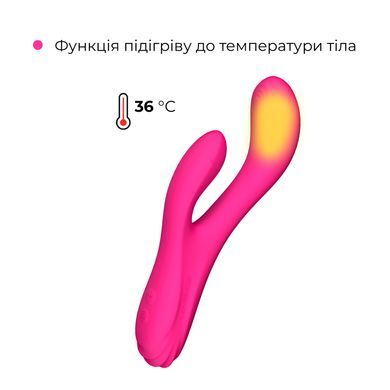 Осцилювальний смарт вібратор-кролик для точки G Lovense Osci 3, підігрів SX1314 фото