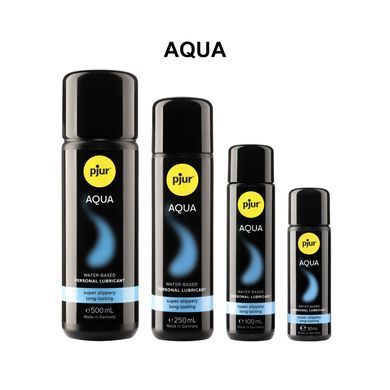 Лубрикант на водній основі pjur Aqua 250 мл, ефект оксамитової шкіри без прилипання PJ10350 фото
