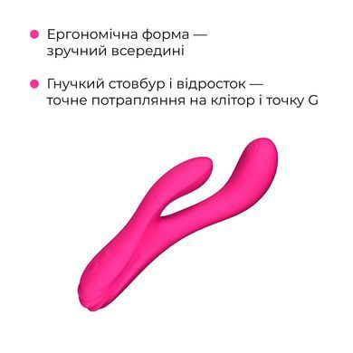 Осцилювальний смарт вібратор-кролик для точки G Lovense Osci 3, підігрів SX1314 фото