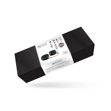 Наручники з ланцюжком Liebe Seele Black Organosilicon Wrist Cuff, екошкіра SO9485 фото