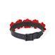 Ошейник с поводком Liebe Seele Flower Rhythm - Black and Red Leather Flowers collar with Leash SX4838 фото 3