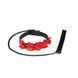 Ошейник с поводком Liebe Seele Flower Rhythm - Black and Red Leather Flowers collar with Leash SX4838 фото 1