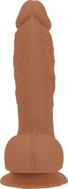 Фаллоимитатор ADDICTION Steven 7.5" Silicone Dong Caramel, вибропуля в подарок SX3155 фото