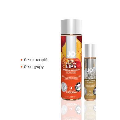 Комплект JO GWP &mdash; Peaches & Cream &mdash; Peachy Lips 120 мл & H2O Vanilla 30 мл SO6771 фото