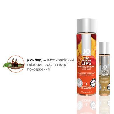 Комплект JO GWP &mdash; Peaches & Cream &mdash; Peachy Lips 120 мл & H2O Vanilla 30 мл SO6771 фото