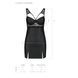 Бэби-долл из эко-кожи и кружева Passion LOONA CHEMISE L/XL, black SO5358 фото 7