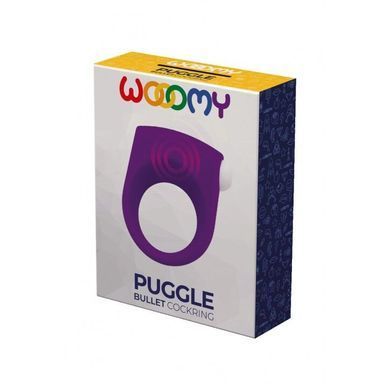 Эрекционное виброкольцо Wooomy Puggle, 1 виброрежим, диаметр 3&ndash;4,4 см SO7437 фото