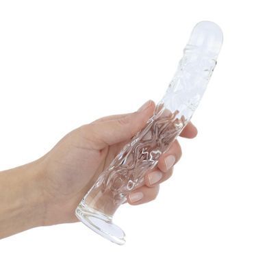 Скляний фалоімітатор Gildo Textured Glass Dildo No. 36 SX5026 фото