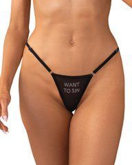 Трусики Obsessive Violami Sin thong S/M SX3634 фото