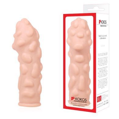 Насадка на член Kokos Extreme Sleeve ES.11 размер M, утолщающая, стимулирующий рельеф SO2491 фото