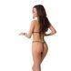 Комплект білизни Passion MELISSA BIKINI S/M, black, ліф зі шнурівкою і трусики стрінги EL15902 фото 2
