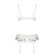 Сексуальный комплект с поясом для чулок Passion LOVELIA SET XXL/XXXL, white SO4782 фото 6