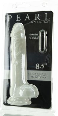 Фаллоимитатор ADDICTION Pearl 8.5" Dildo with Balls, вибропуля в подарок SX3157 фото
