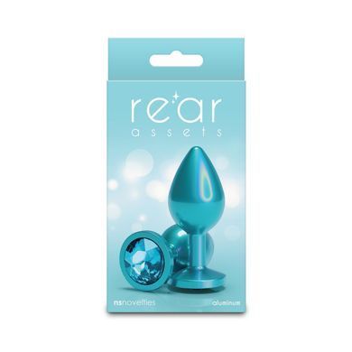 Анальна пробка NS Novelties Rear Assets - Iridescent Teal - Medium - Teal SX4383 фото