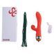 Вибратор-кролик с пульсацией и флоггером LOCKINK SEVANDA Whip Vibrating Massage Wand, красно-зеленый SX0903 фото 9