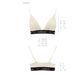 Еластичний топ з мереживом Passion PS001 TOP L, ecru SO4179 фото 5