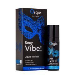 Жидкий вибратор Orgie Sexy Vibe! Liquid Vibrator, 15 мл, с эффектом мурашек SX1549 фото