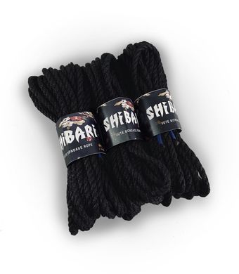 Джутова мотузка для Шибарі Feral Feelings Shibari Rope, 8 м чорна SO4004 фото