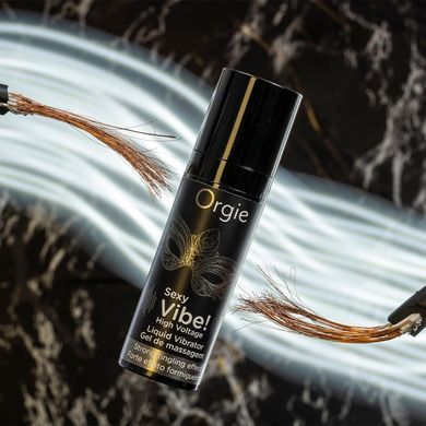 Жидкий вибратор Orgie Sexy Vibe! High Voltage, 15 мл, эффект мурашек + очень мощная вибрация SX1550 фото