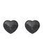 Накладки-сердечки на соски со стразами Obsessive A750 nipple covers, черные SO7193 фото 3