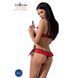 Комплект білизни Passion Exclusive CHERRY SET OpenBra L/XL, red, відкритий ліф, трусики-спідничка PS25507 фото 2